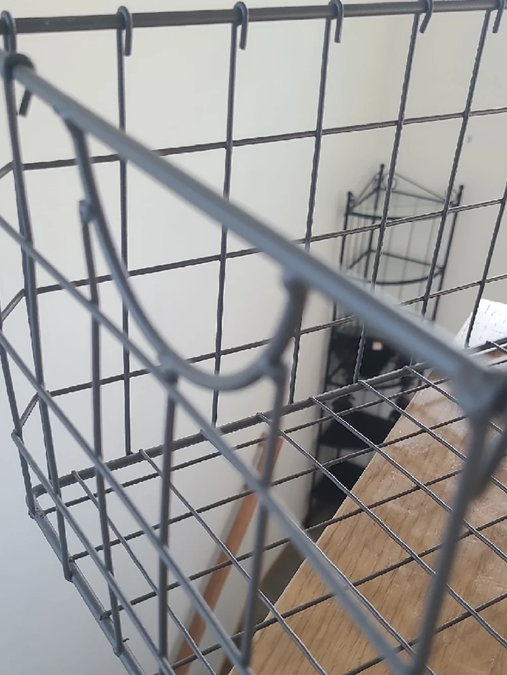 Rae Dunn Plainwire Metal Wire Large Basket Storage Bin in Gray - THINGS